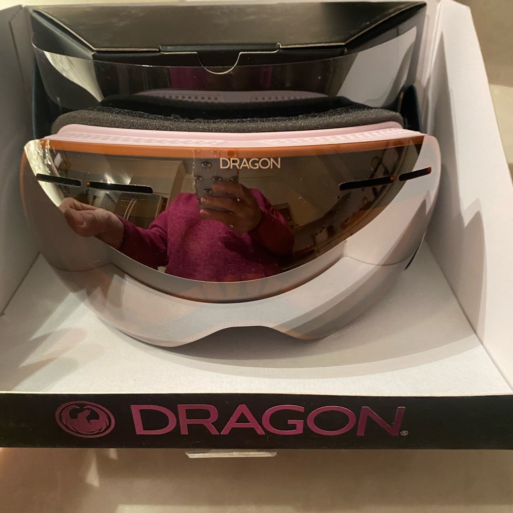 Dragon goggles X1S/Sakura LL Silver Ion +LL Rose